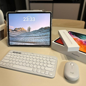 아이패드 프로 12.9인치 4세대 256g 셀룰러 + 애플펜슬 2세대 + 로지텍 MK295
