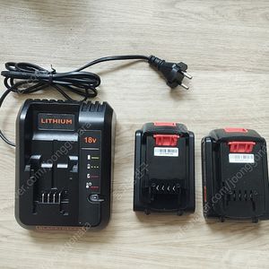 블랙앤데커 정품 배터리 2개 & 충전기 BDC2A+BL2018 (21V 2A) 일괄판매 /택포5.5만원