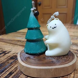 곰돌이 크리스마스 트리 캔들