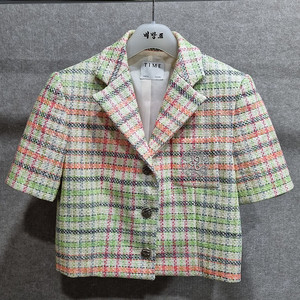 여성 55size 타임 크롭 자켓