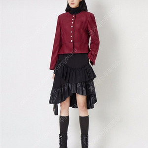 럭키슈에뜨 체크 크롭 자켓 36