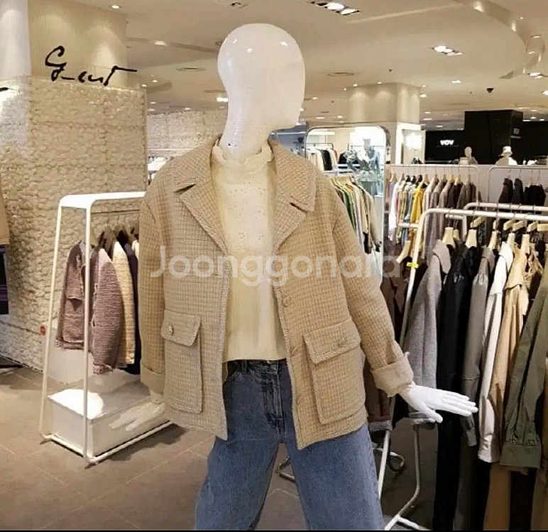 GCUT 지컷 트위드 자켓 55--0