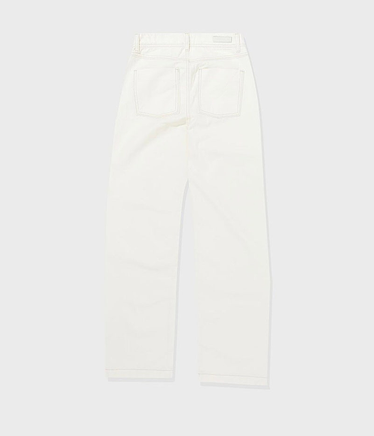 로클 팬츠 로우클래식 summer straight jeans white M사이즈--9