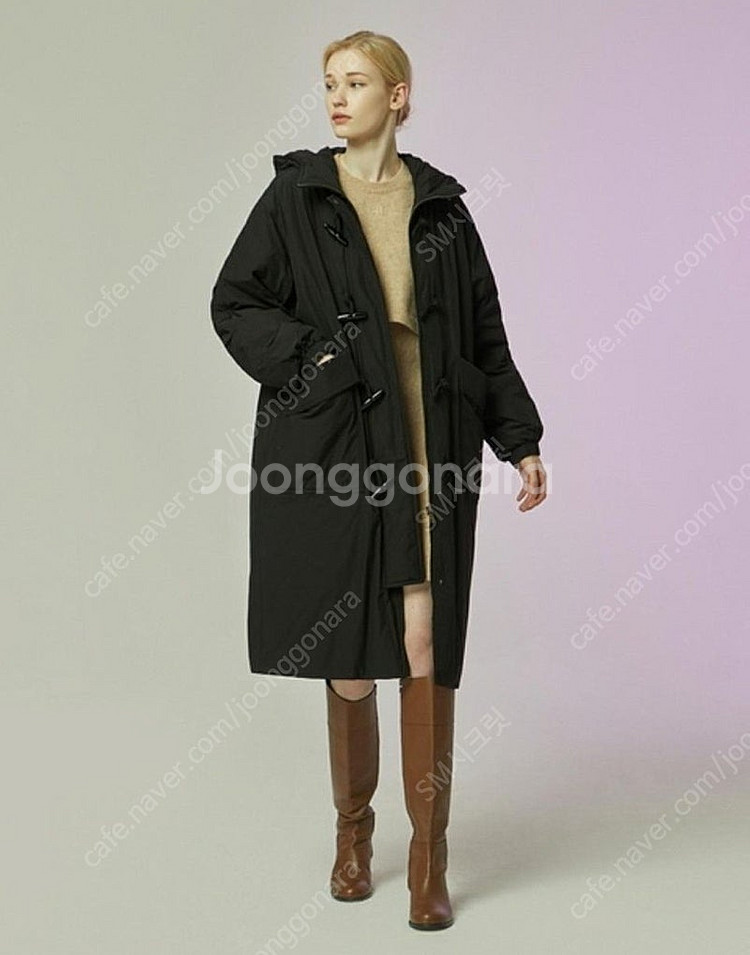 씨씨콜렉트 토글장식 후드 롱 구스다운 점퍼/55--0