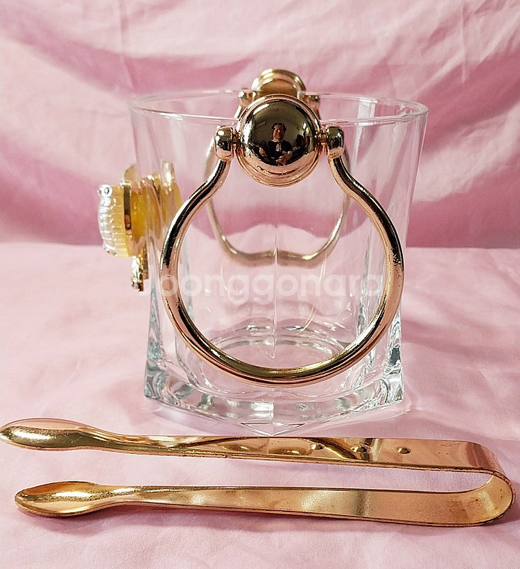 이태리산 디아만테 골드 보우 크리스탈 리본장식 아이스--2