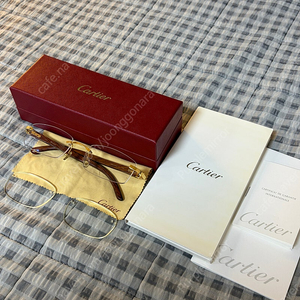 (OS) Cartier 까르띠에 무테 우드 안경