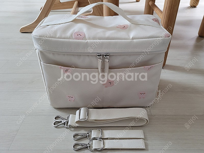 새상품급 돗투돗 베베 자수 보냉백 베이비바니 아이보리--0