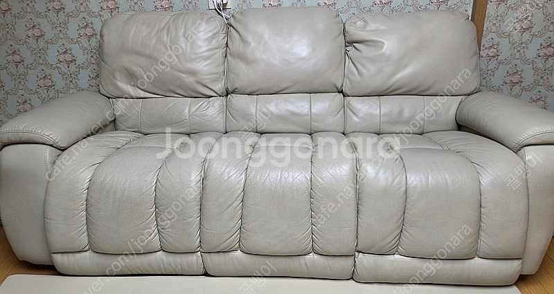 레이지보이 그레이슨 가죽 리클라이너 소파 1인용 + 3인용--2