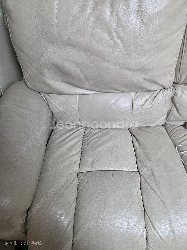 레이지보이 그레이슨 가죽 리클라이너 소파 1인용 + 3인용--3