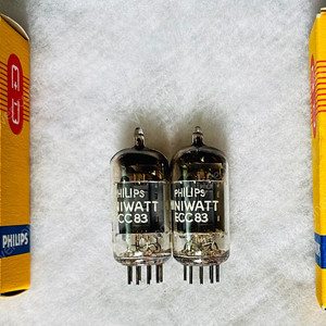 Philips Miniwatt 필립스 ECC83(12AX7) Long/D-Foil/45도 NOS 메치페어 판매