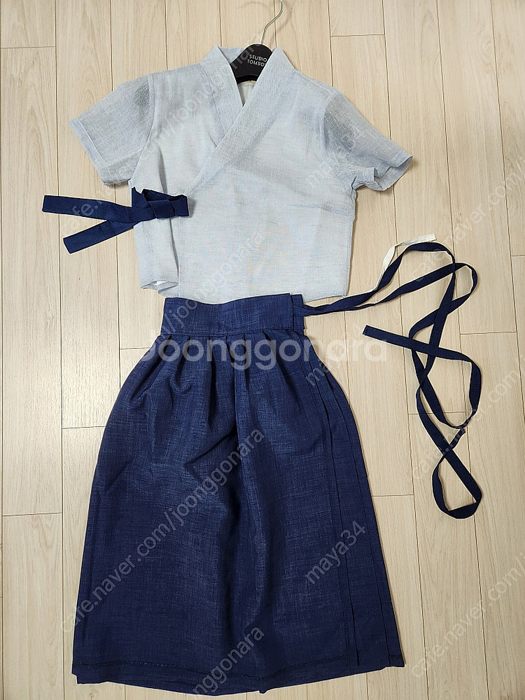 생활한복 철릭 여자 저고리 치마 세트--1