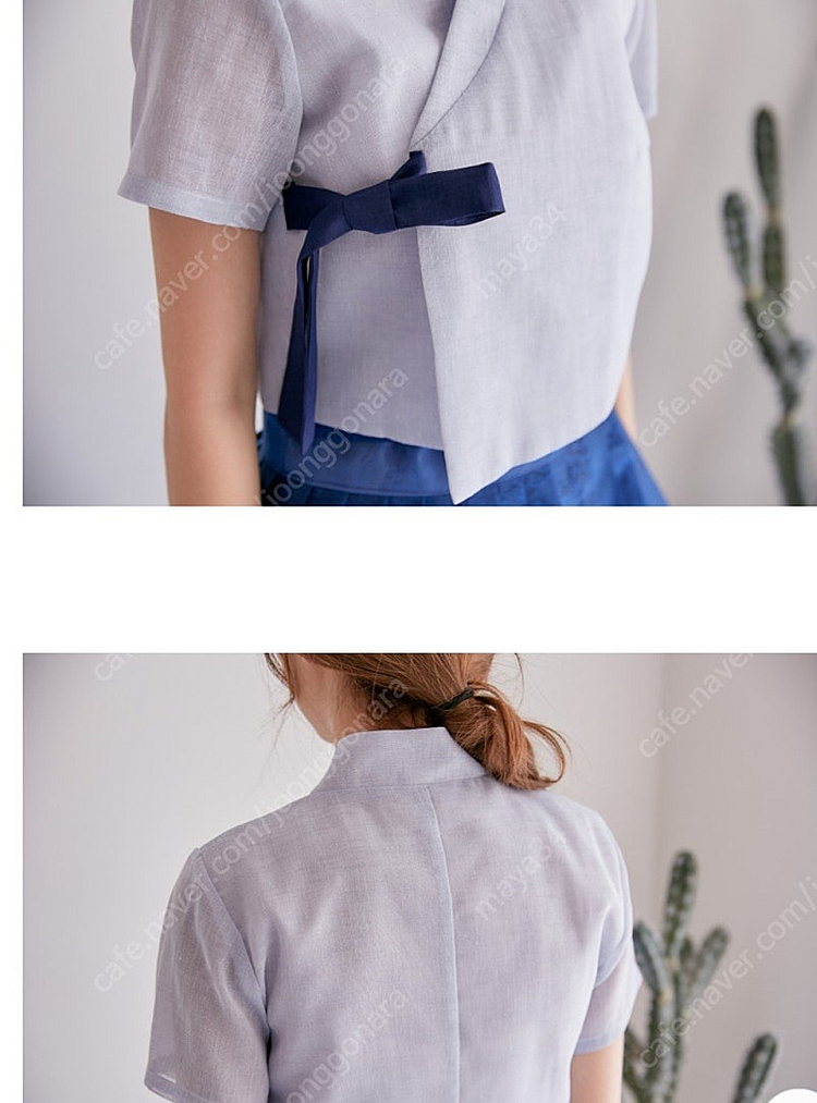 생활한복 철릭 여자 저고리 치마 세트--2