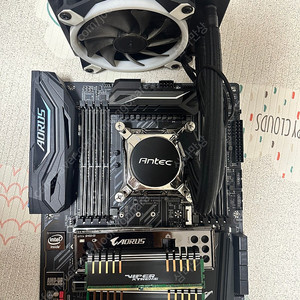 x299 aorus gaming3 pro, i7 7820, 램, 쿨러 세트