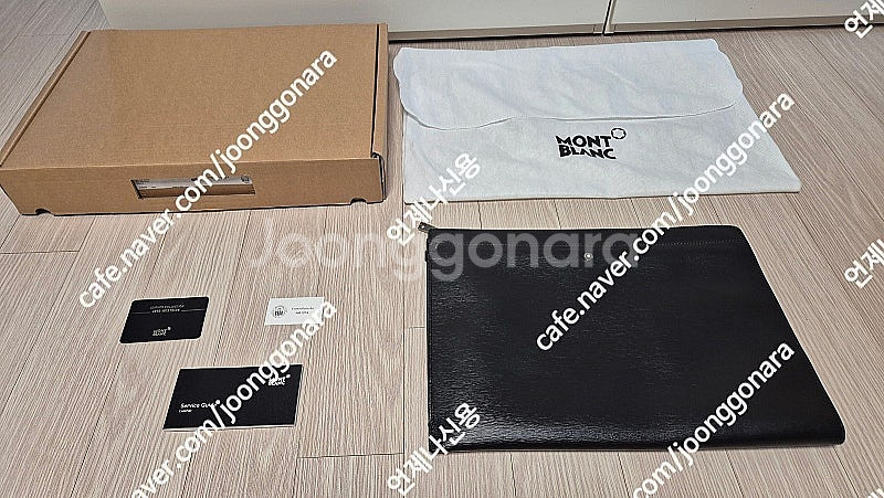 몽블랑클러치 라지(가장큰사이즈) 풀박스 저렴하게 판매할게요.--0