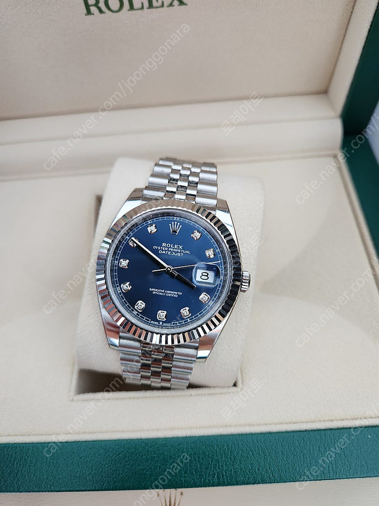 로렉스 데이저스트 41 청판 텐포 10p 다이아 126334 판매 이미지