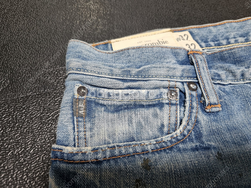 아베크롬비 페인트 워싱진 청바지 32 X 32--7