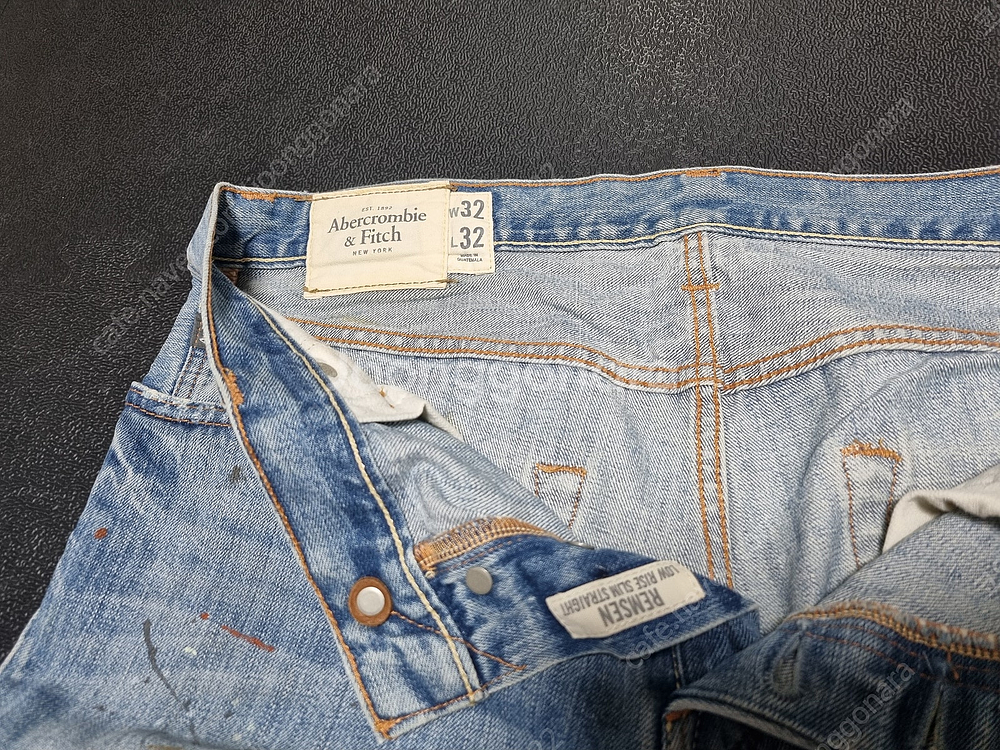 아베크롬비 페인트 워싱진 청바지 32 X 32--8