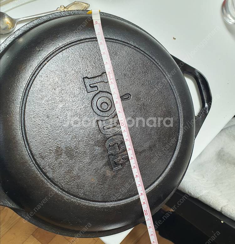 롯지 1896 주물 냄비와 뚜겅 made in usa--3