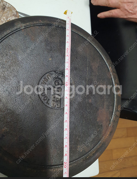롯지 1896 주물 냄비와 뚜겅 made in usa--4