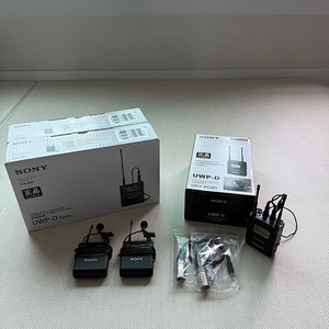 소니 2채널 무선마이크 URX-P03D, UTX-B40 2대 와이어리스 세트 팝니다
