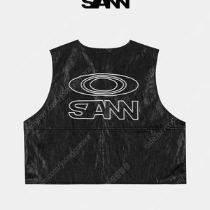 히로 SANN X 마스랜더 페이크 레더 베스트 160