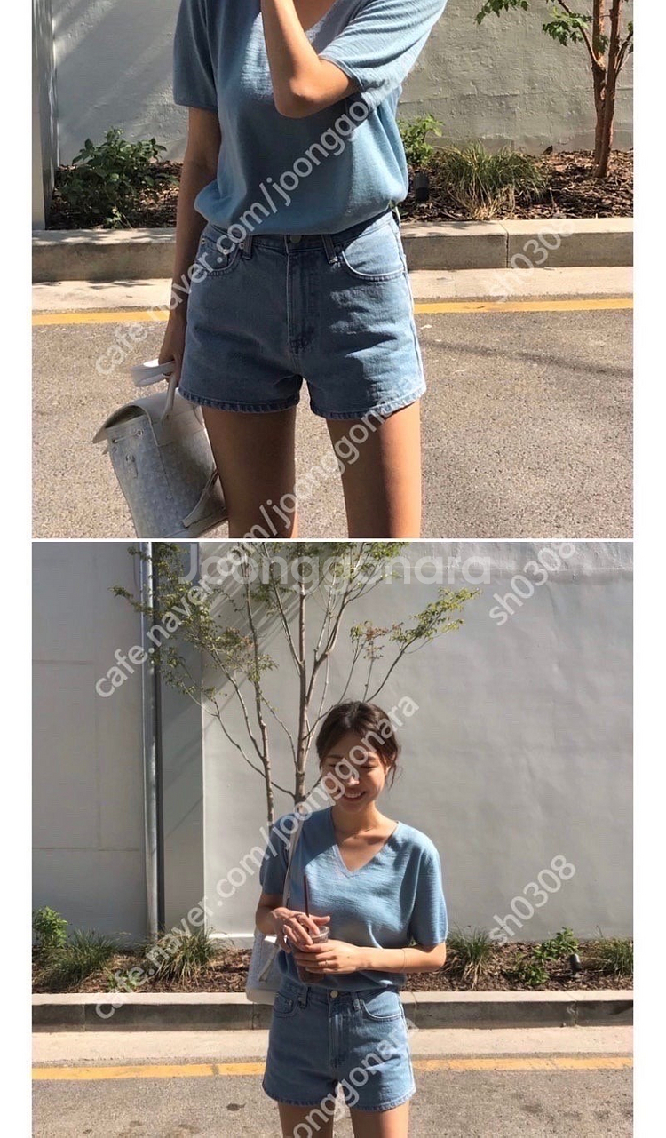 코드유 타낫 데님쇼츠 반바지 L 새상품--1