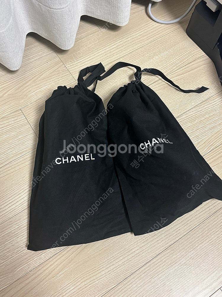 샤넬 슬링백 미들 힐 검베--4