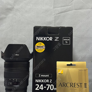 니콘 2470 f2.8s 신품급 아크레스트2 필터