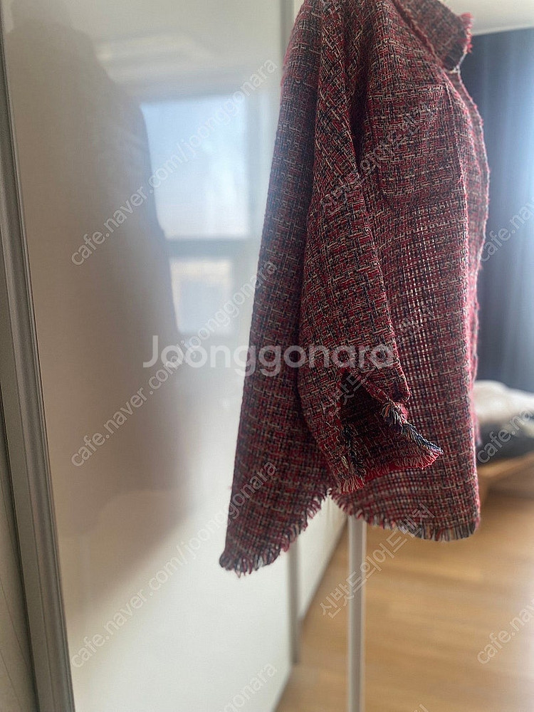 루즈핏 트위드 자켓--2