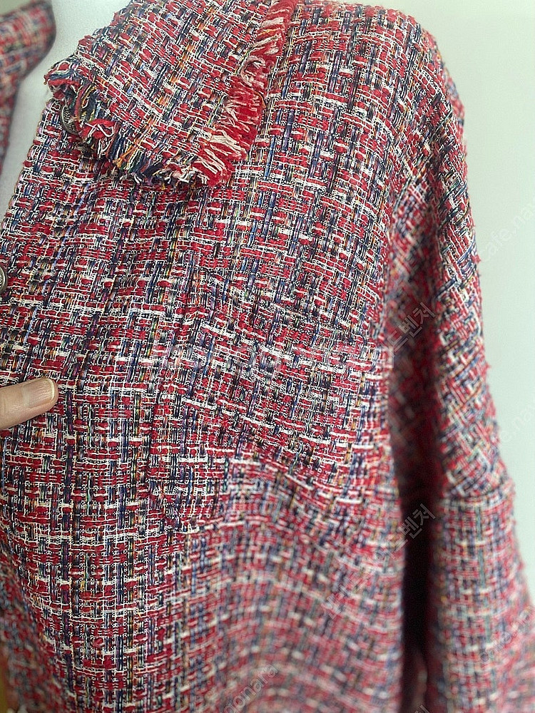 루즈핏 트위드 자켓--4