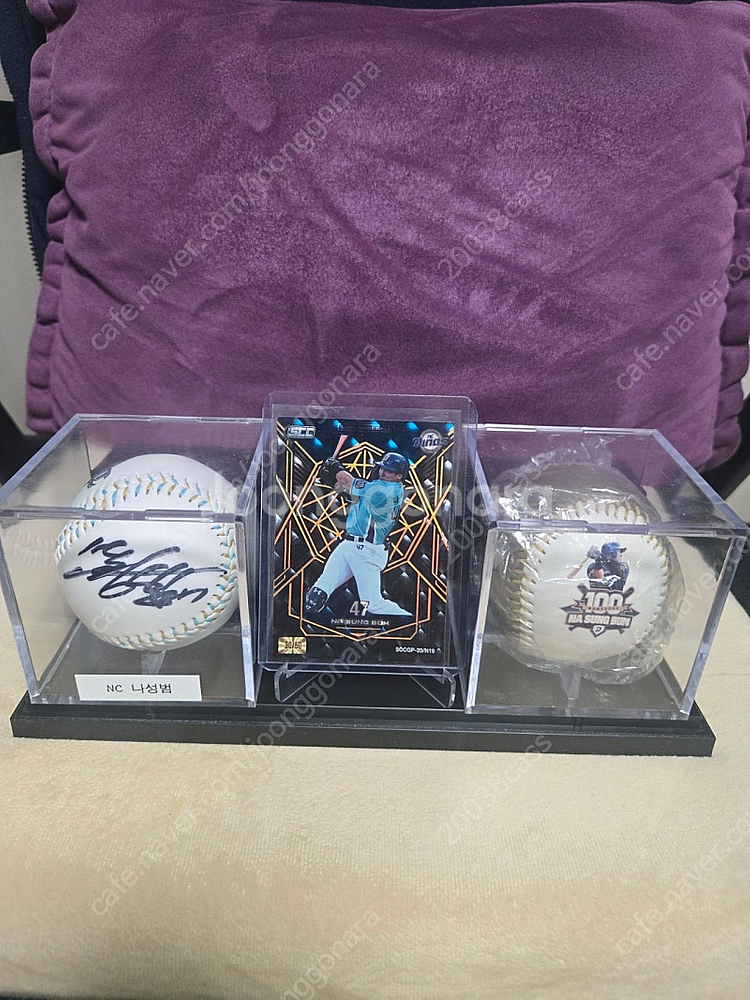 나성범선수 싸인볼/기념구 셑입니다--4