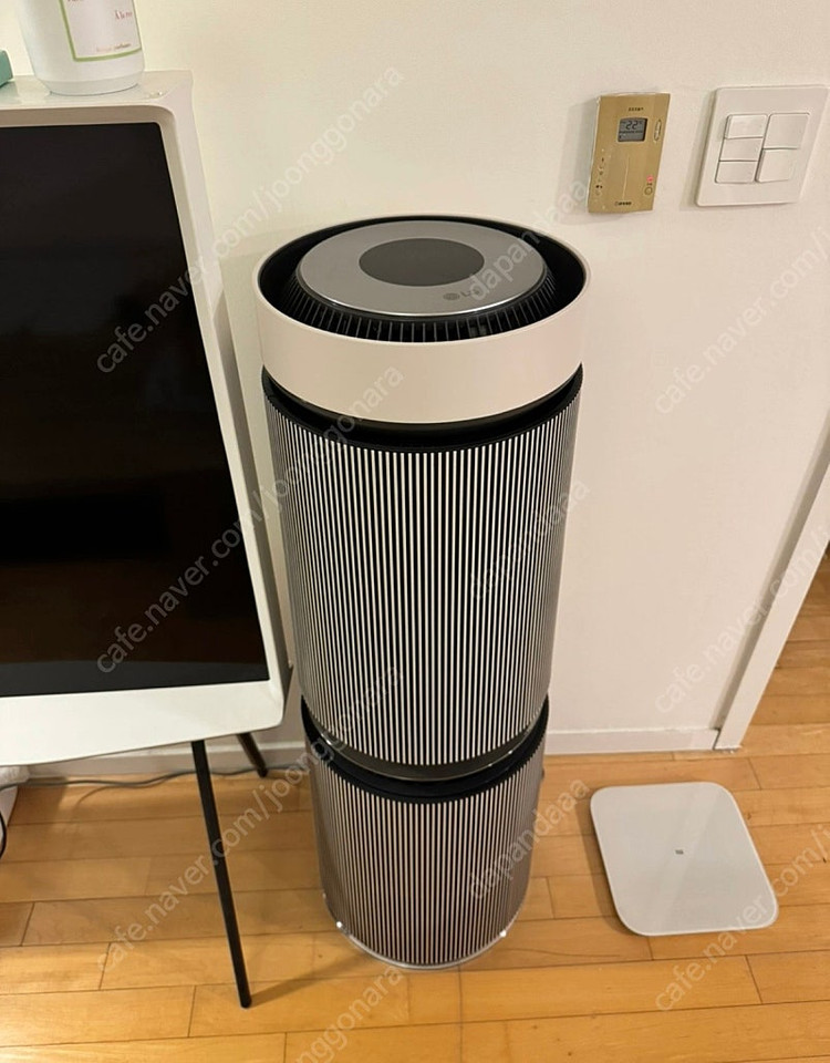 LG 퓨리케어 오브제컬렉션 360도 공기청정기 알파UP G 펫 필터 클레이 브라운 AS353NB4A--0