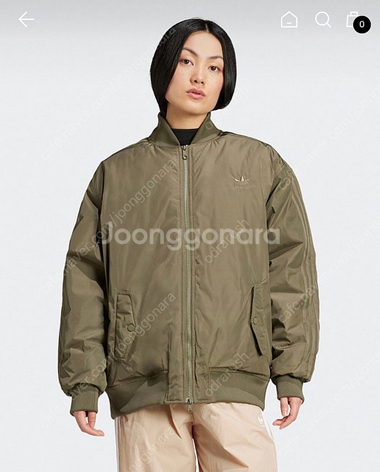 아디다스 오버사이즈 SST 봄버 재킷 L--3