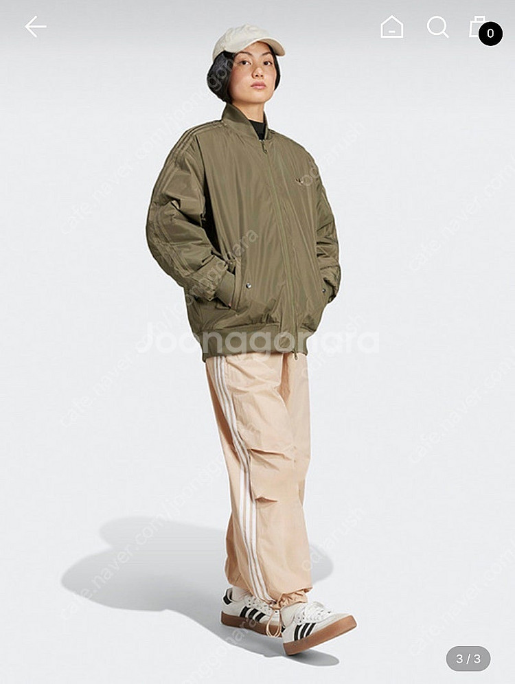 아디다스 오버사이즈 SST 봄버 재킷 L--4