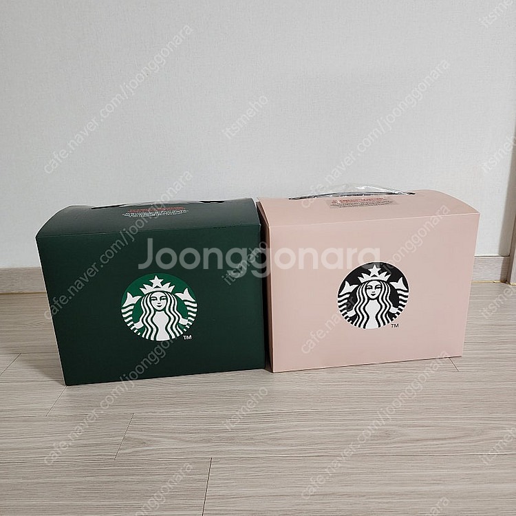 스타벅스 서머 레디백 그린+핑크 미사용 상품 일괄 판매...--0