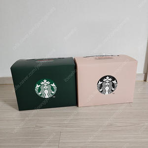 스타벅스 서머 레디백 그린+핑크 미사용 상품 일괄 판매합니다