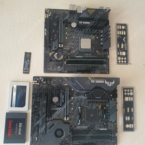amd 5800x cpu, asus tuf b550m plus, ssd 500기가 사타 1테라 ssd