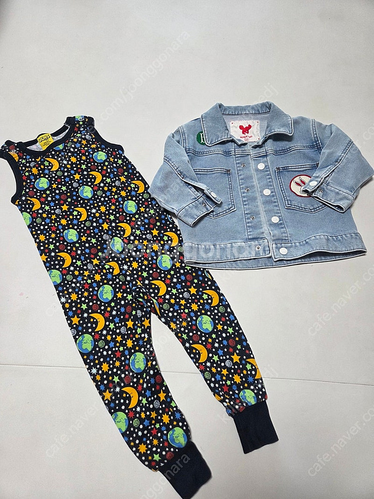 던스 마더어스 덩가리 92+베베드피노 쥬쥬버니 청자켓100 일괄--0