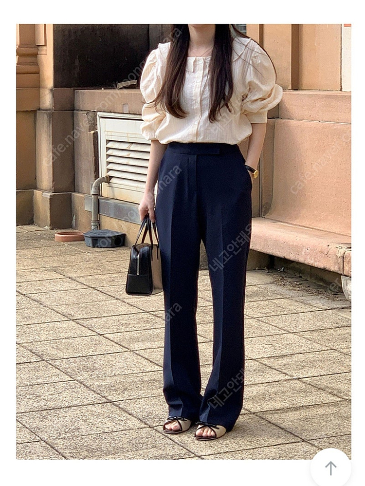 잇모멘텀 누아 어텀 슬림핏 부츠컷 네이비 슬랙스 이미지