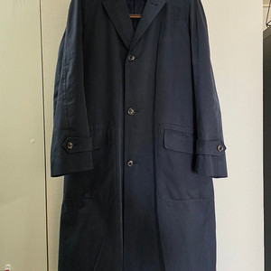 링자켓 RJ 다크네이비 캐시미어 코튼 벨티드 트렌치코트