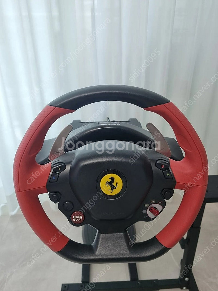 XBOX ONE+페라리 스파이더 레이싱휠/거치대 세트--2