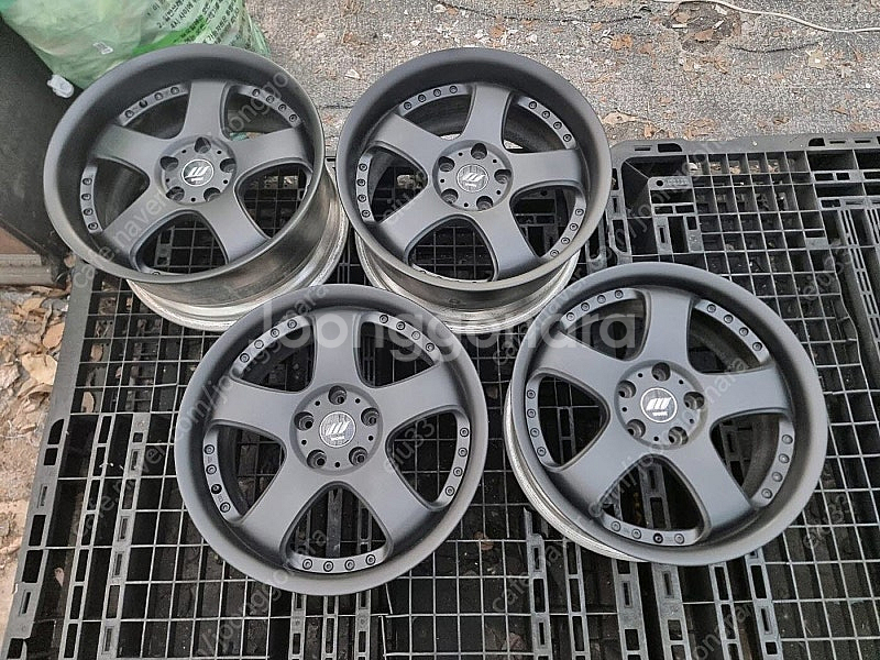 18인치 WORK 템테이션 블루 인피니티G37 SM52--0