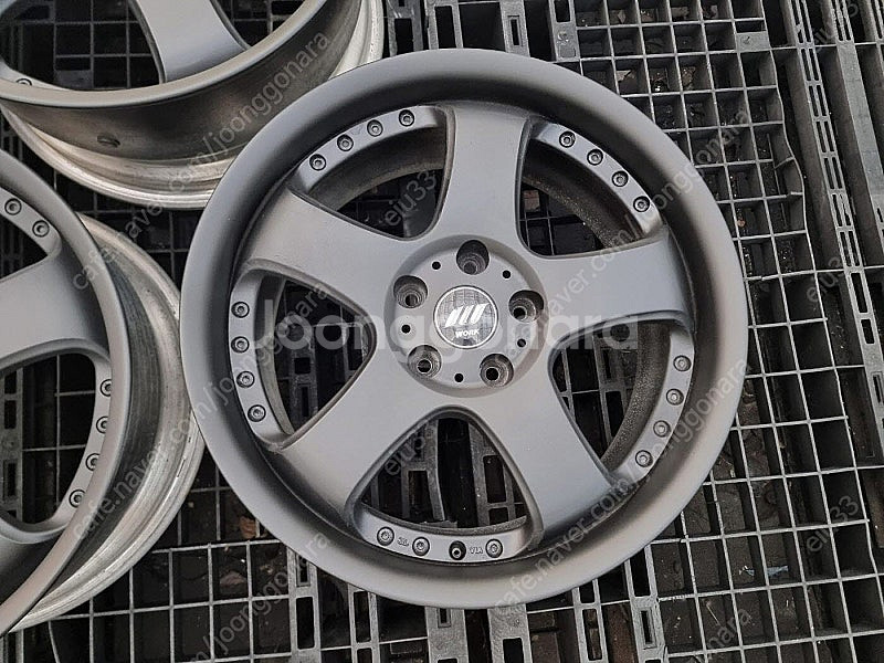 18인치 WORK 템테이션 블루 인피니티G37 SM52--1