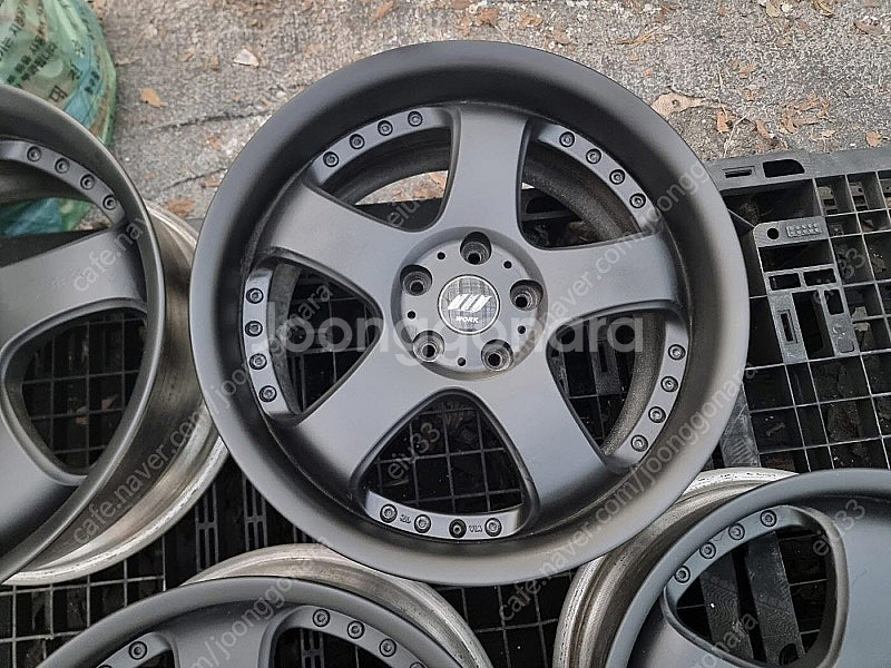 18인치 WORK 템테이션 블루 인피니티G37 SM52--3