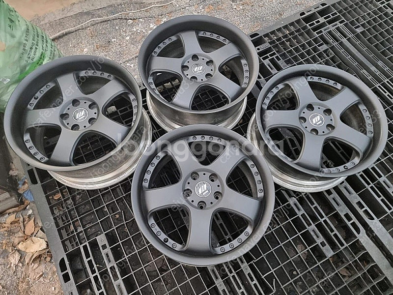 18인치 WORK 템테이션 블루 인피니티G37 SM52--5