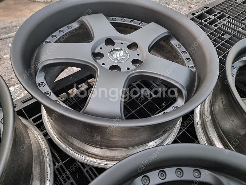 18인치 WORK 템테이션 블루 인피니티G37 SM52--7