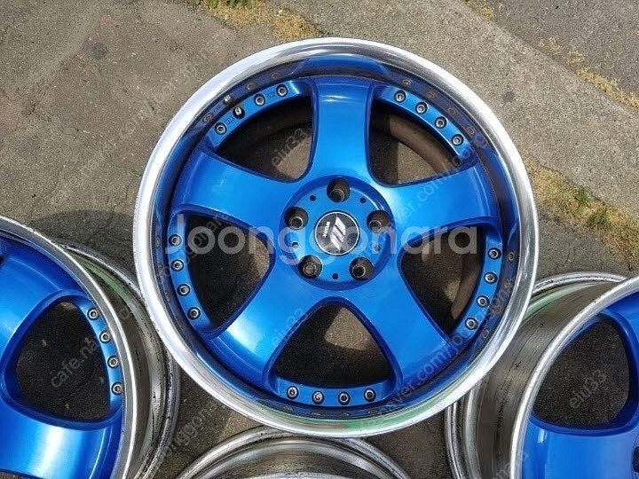 18인치 WORK 템테이션 블루 인피니티G37 SM52--8