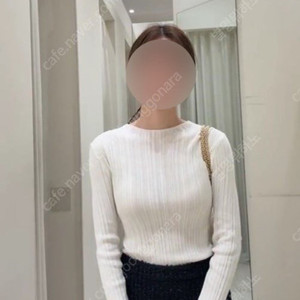 시에 오브 슬릿 모크넥 니트