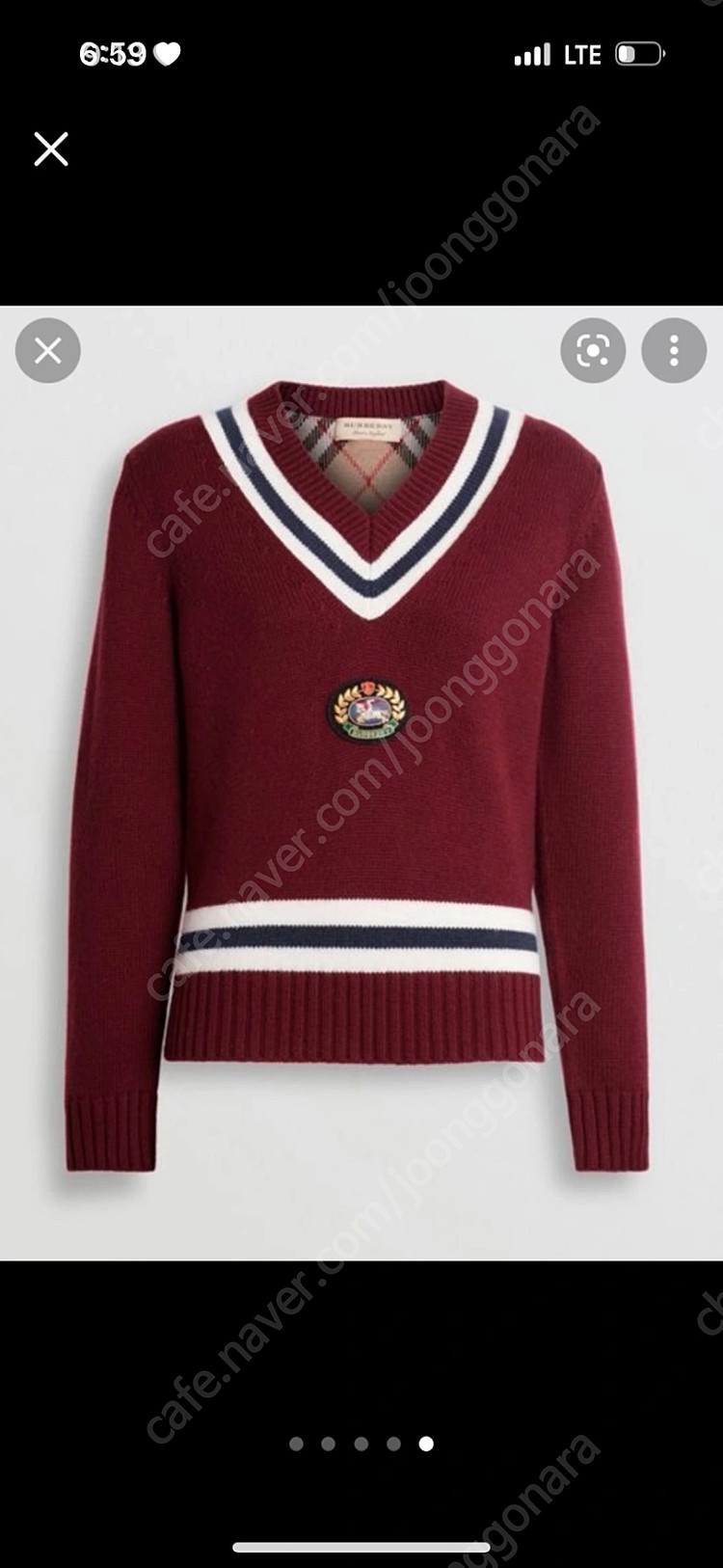 버버리 burberry 제니 니트--4