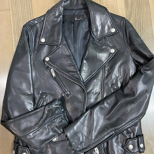 여성 지컷 가죽 자켓 55사이즈